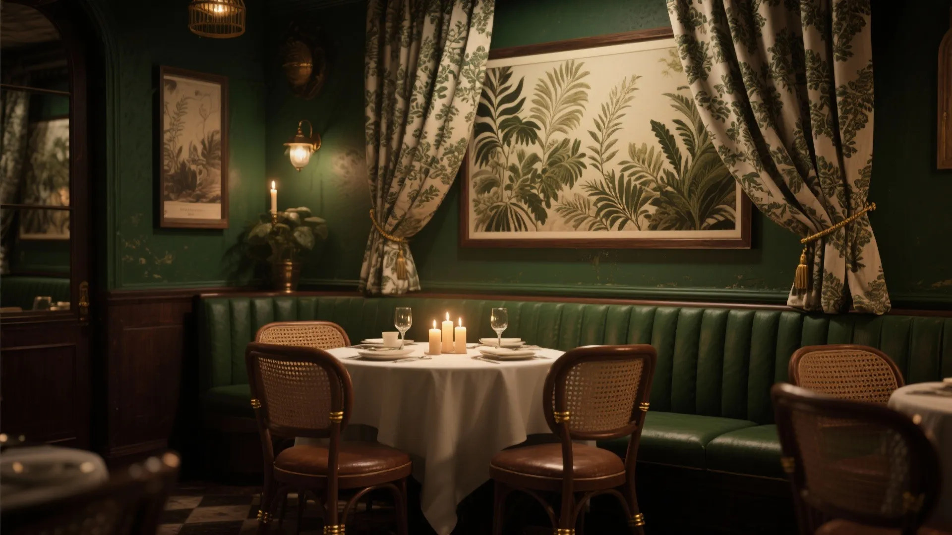 Patterned Drapery as Focal Art