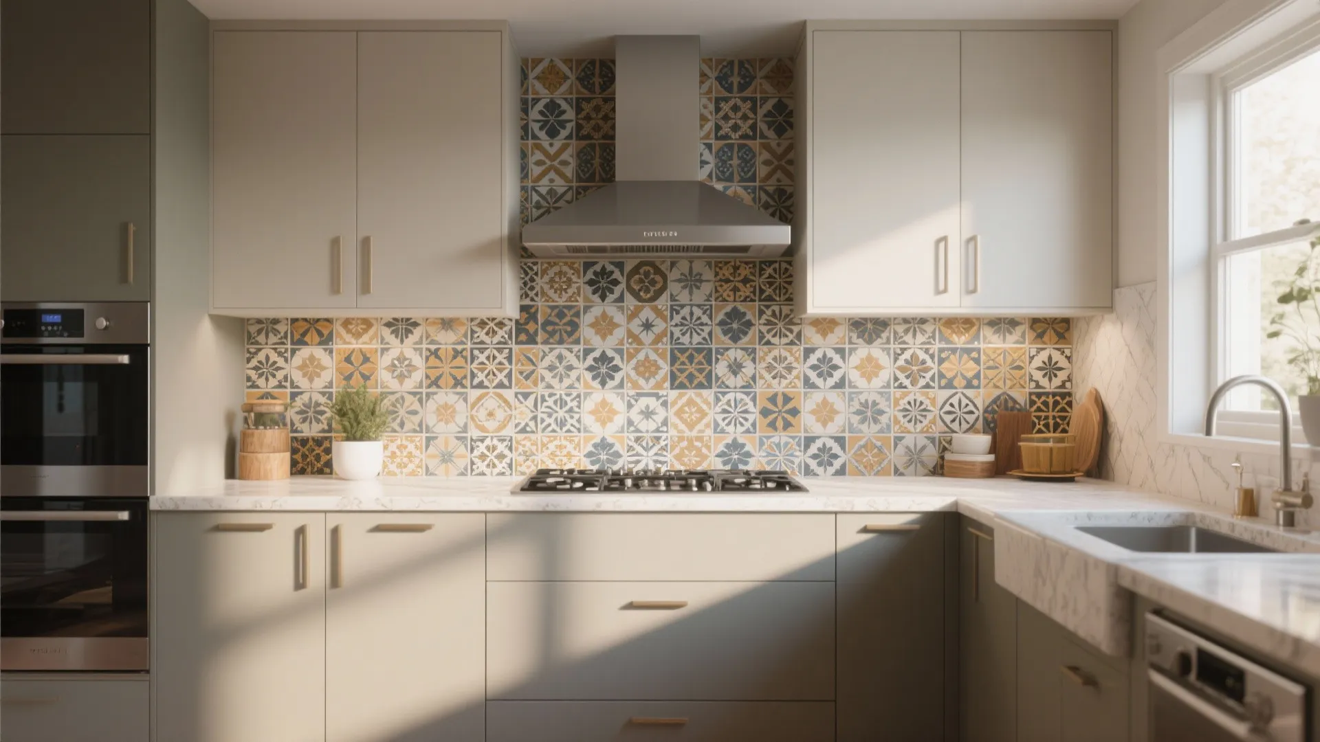 6. Statement Backsplash