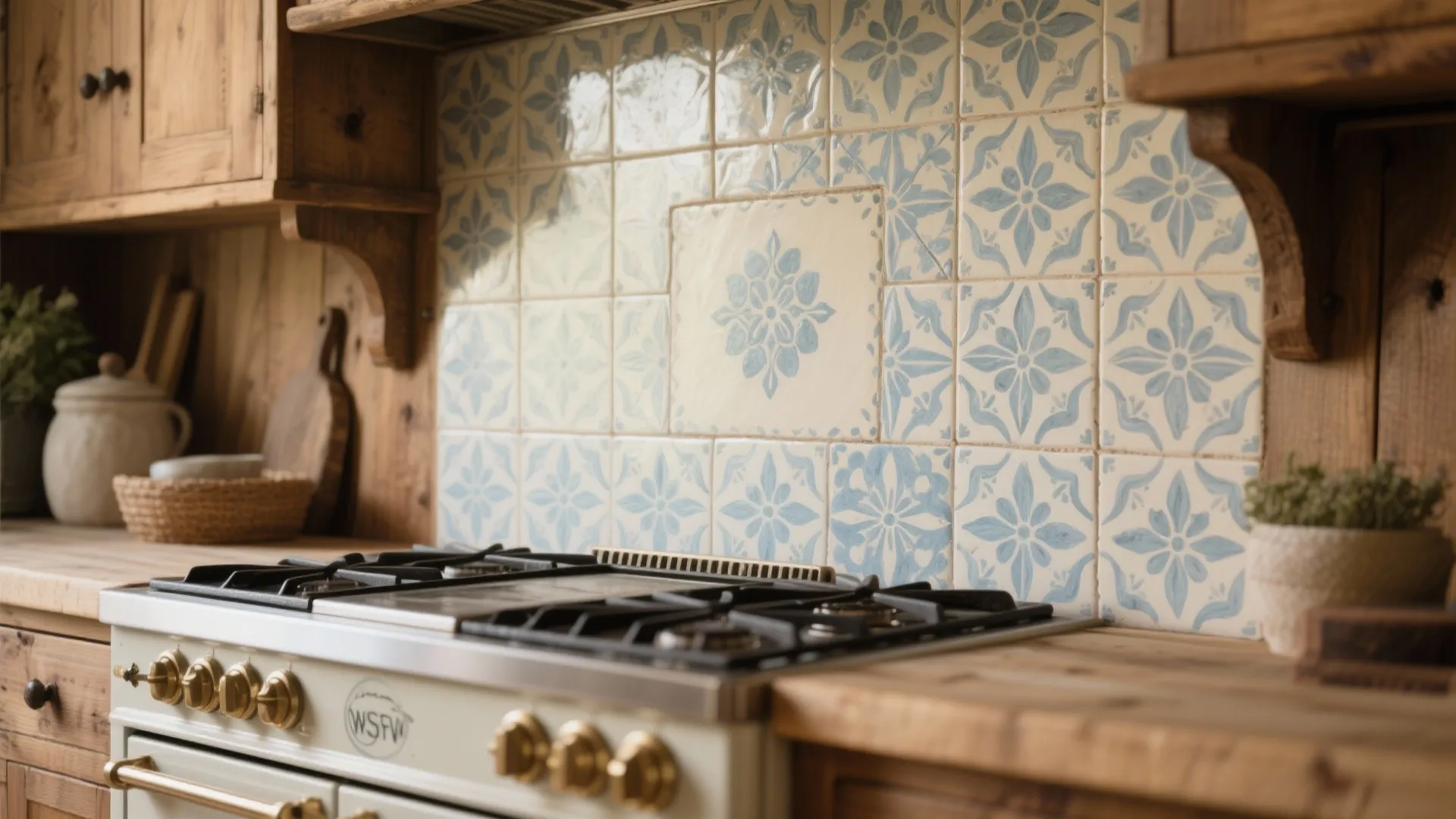 8. Patterned Backsplash Tiles