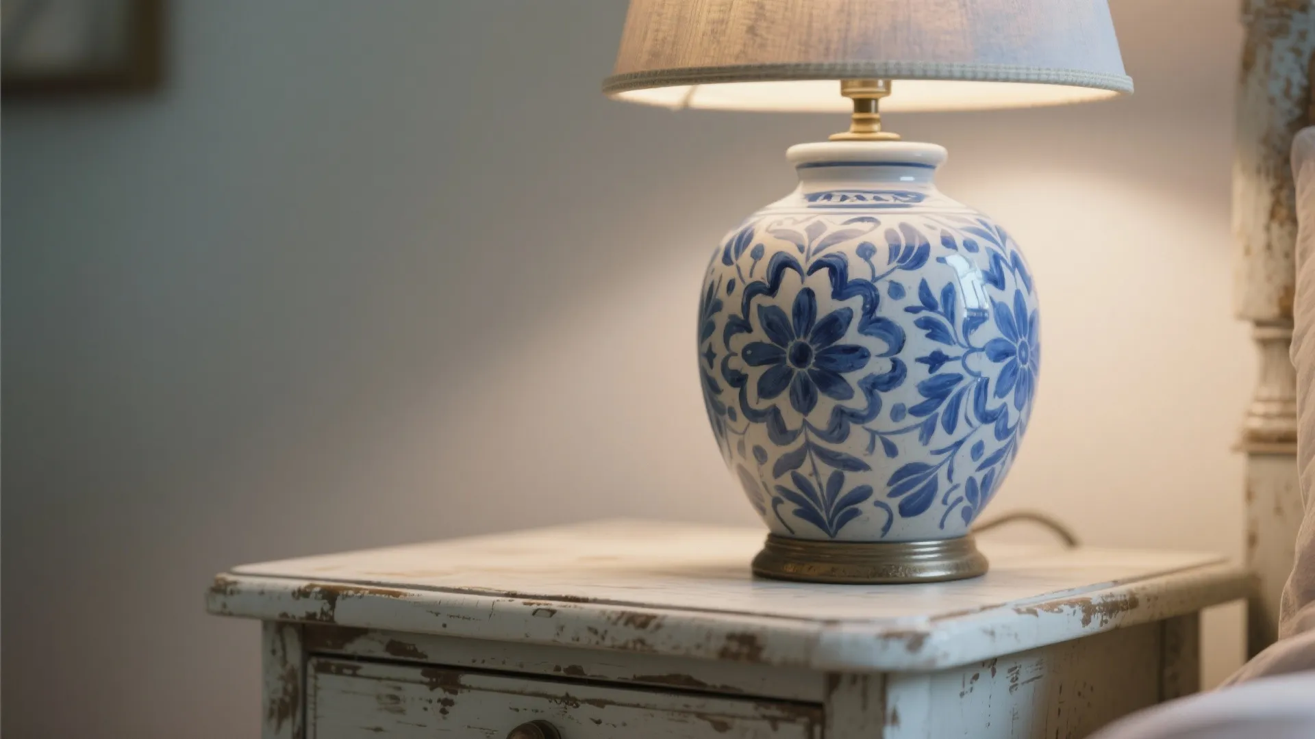 4. Patterned blue ceramic for eclectic spaces