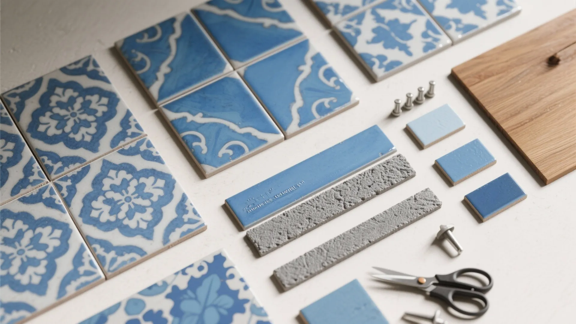 3. Patterned Blue Ceramic for Vintage Charm