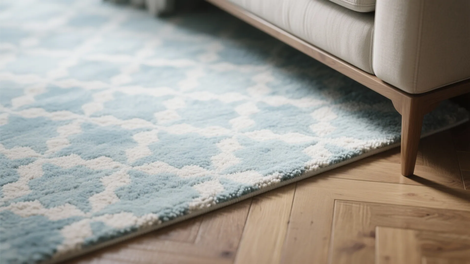 3. Pattern play on a light blue base