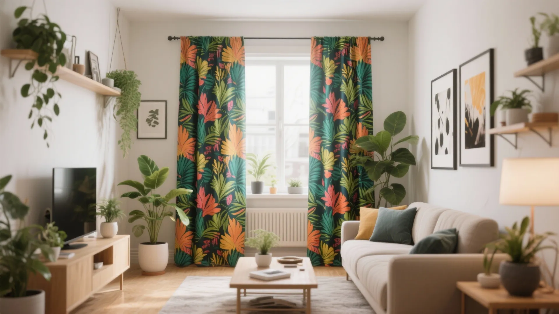 4. Patterned Statement Curtains