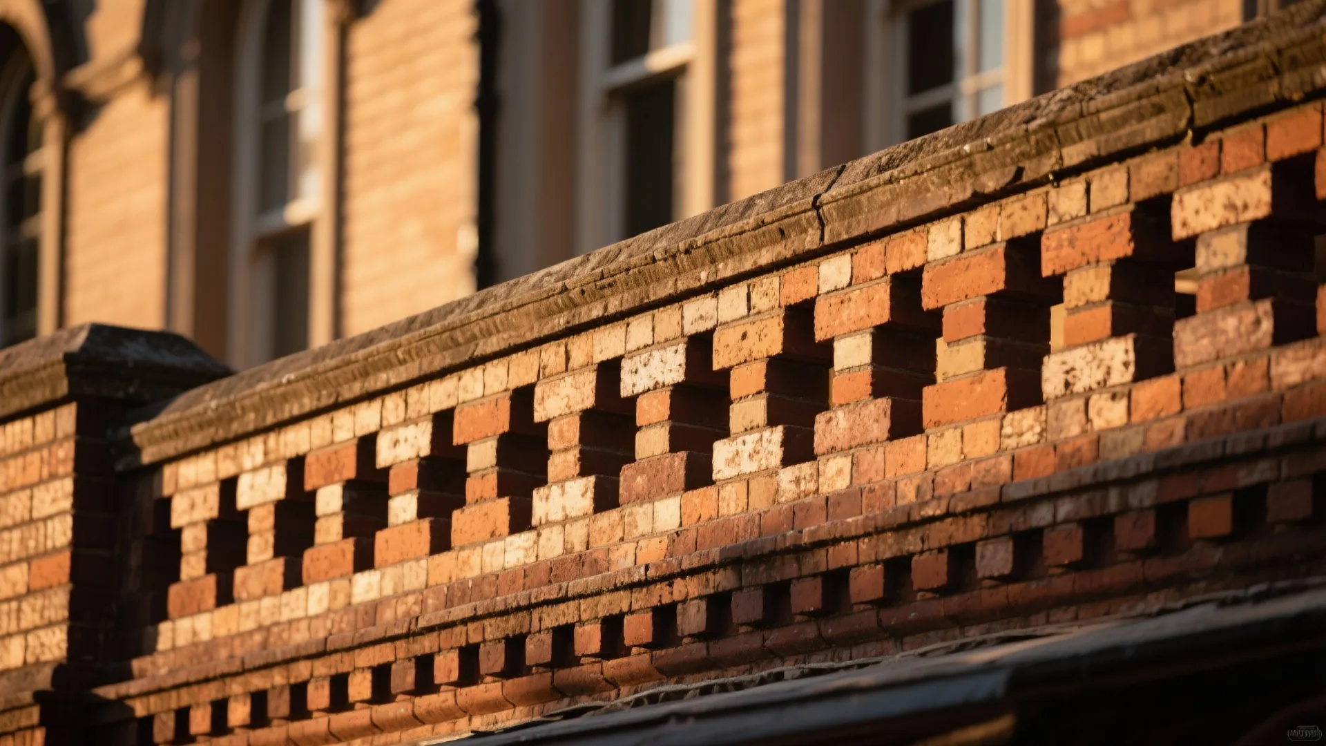 Brick Parapet with Pattern Detailing