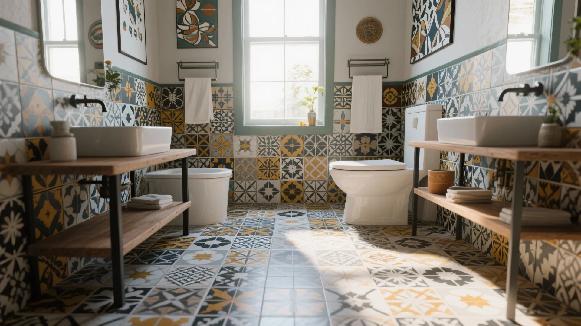 10. Patterned Cement Tiles