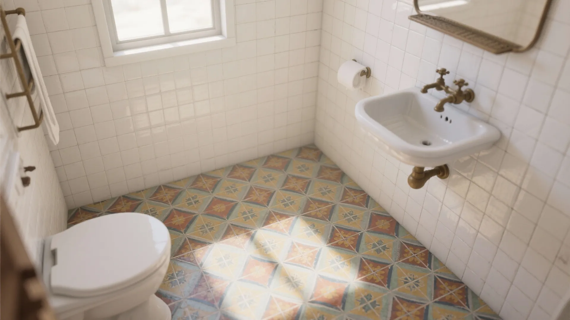 Patterned Cement Tiles for Character