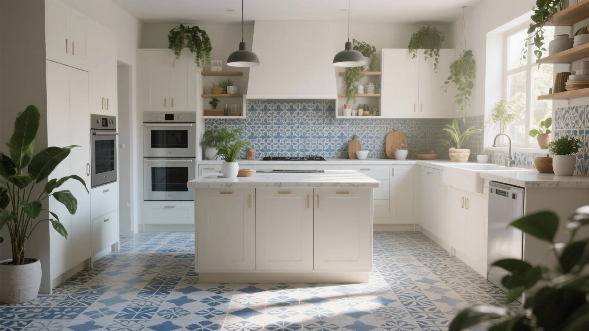 4. Patterned Cement Tiles