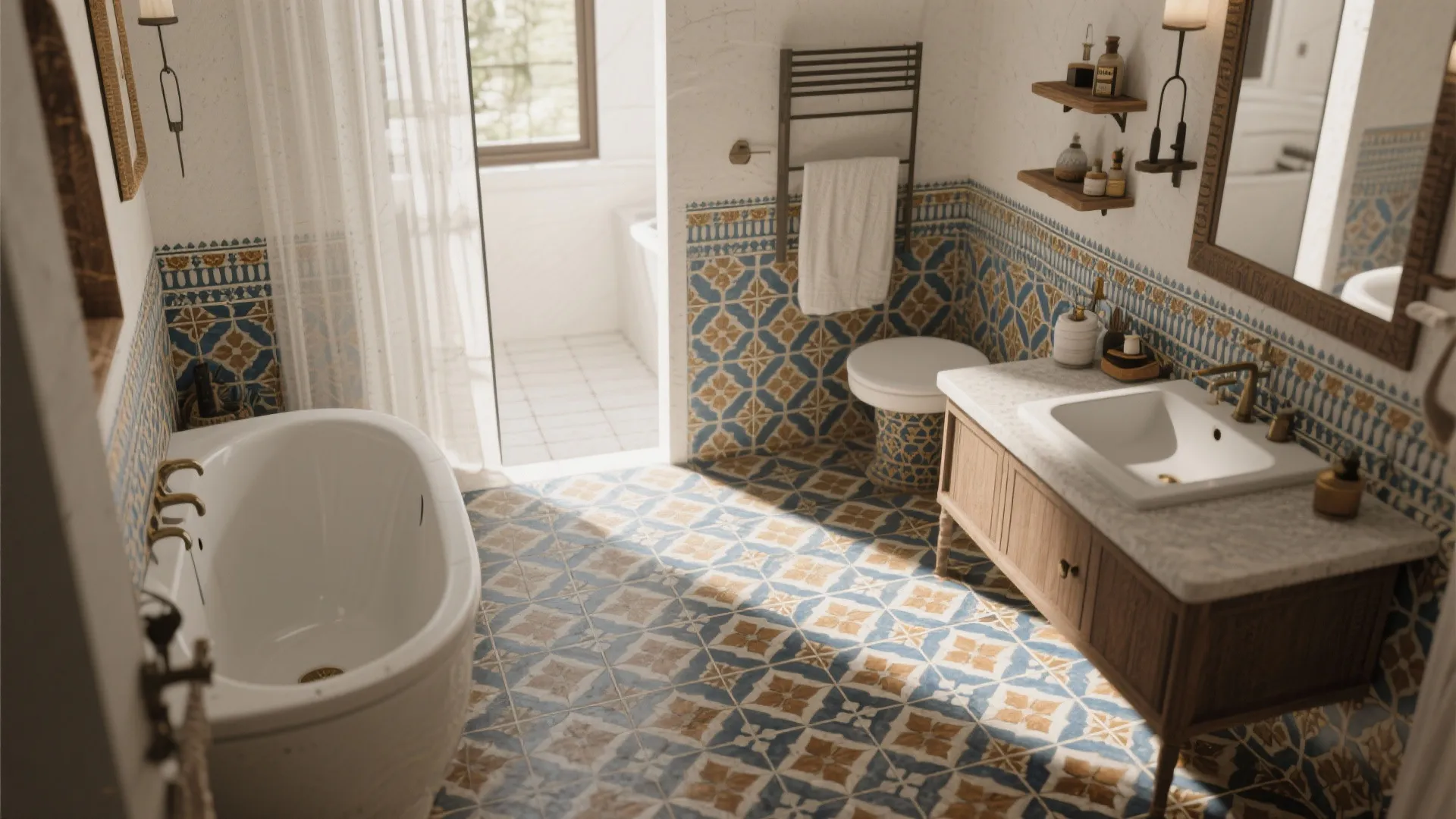3. Patterned Cement Tiles
