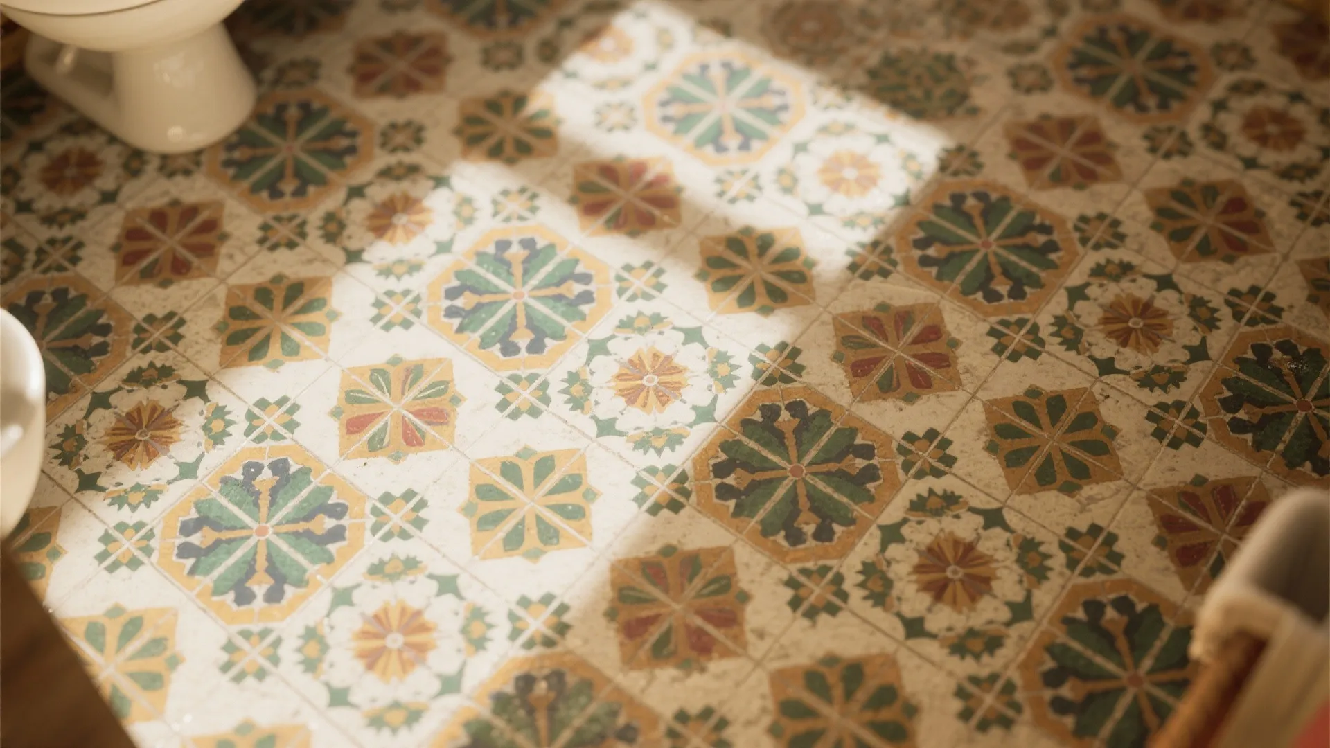 7. Patterned Cement Floors