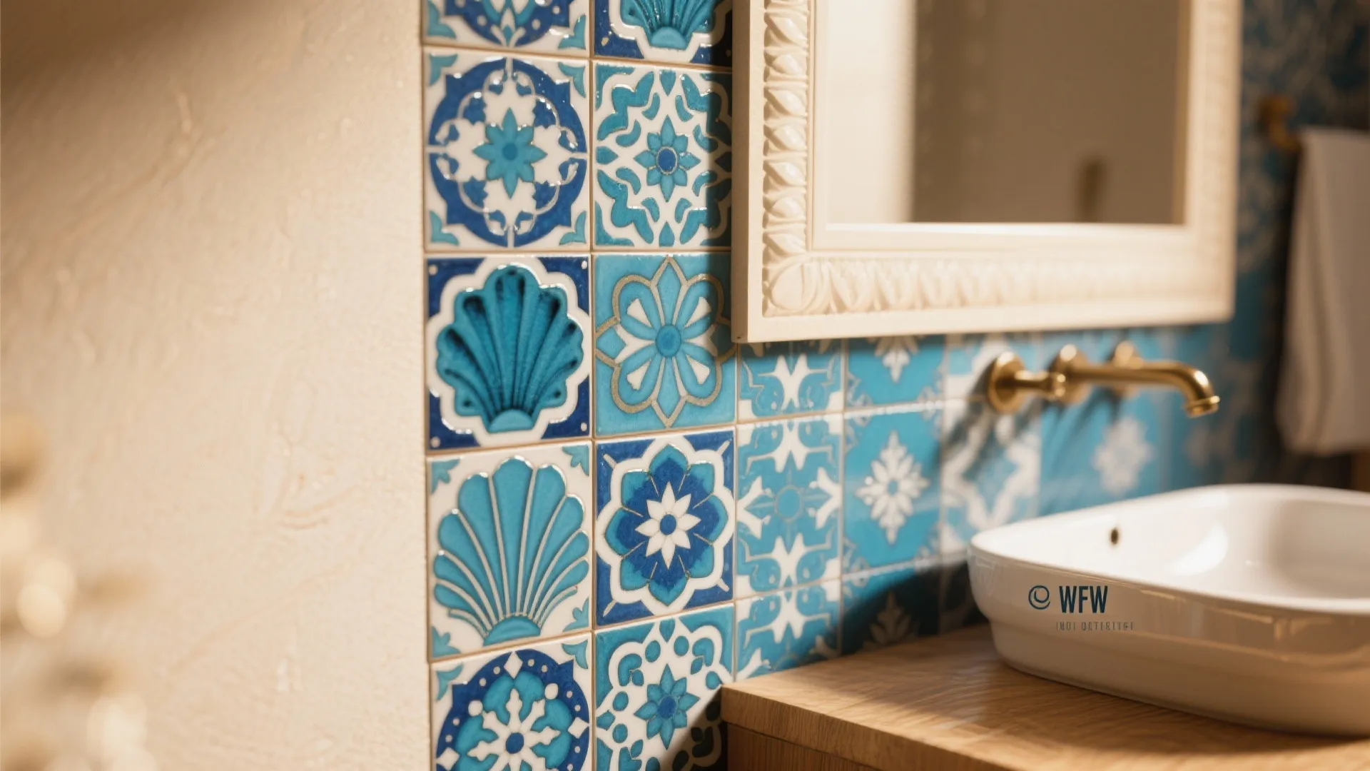 Patterned Ceramic Feature