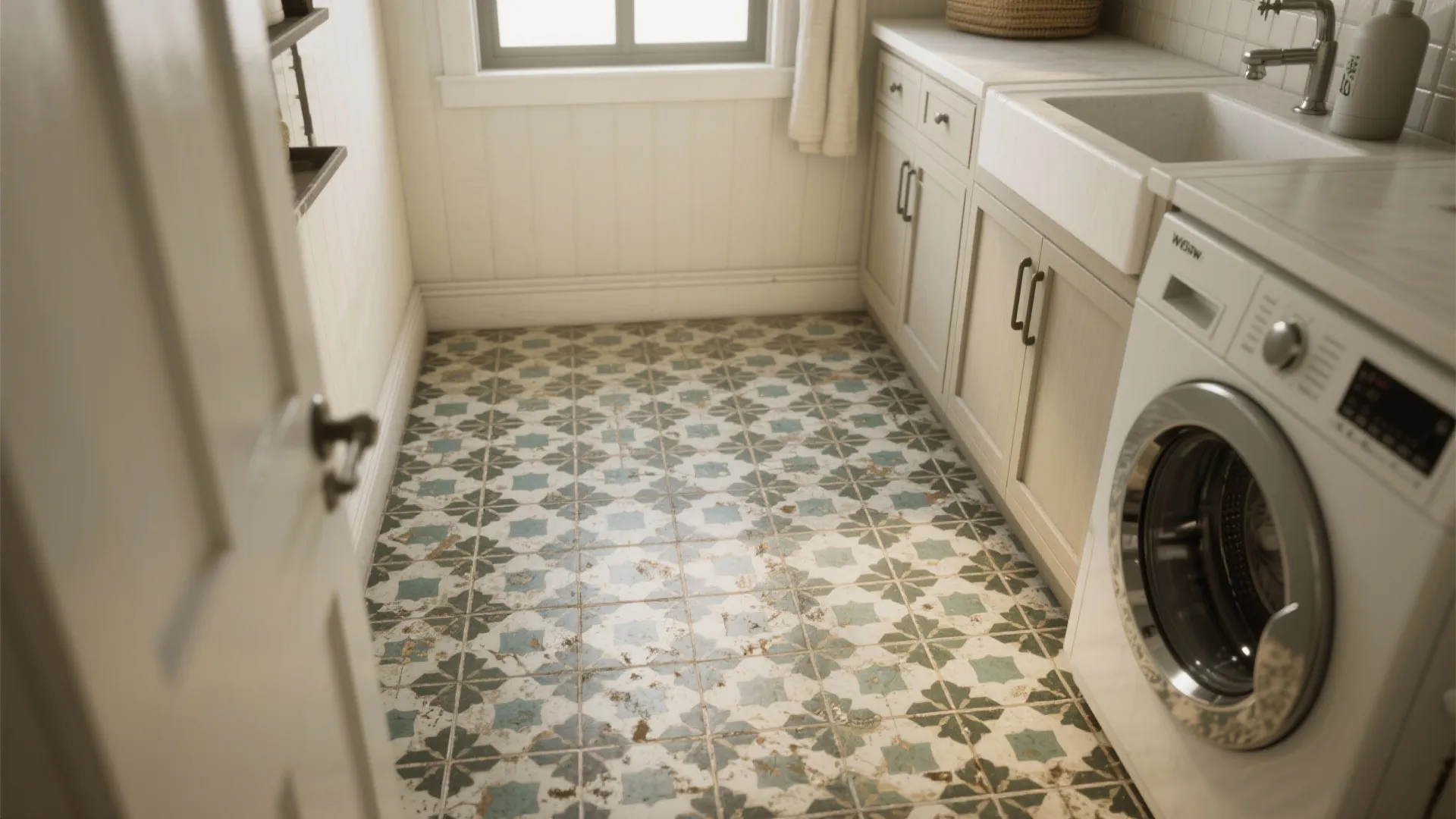 3. Patterned ceramic tiles to add personality