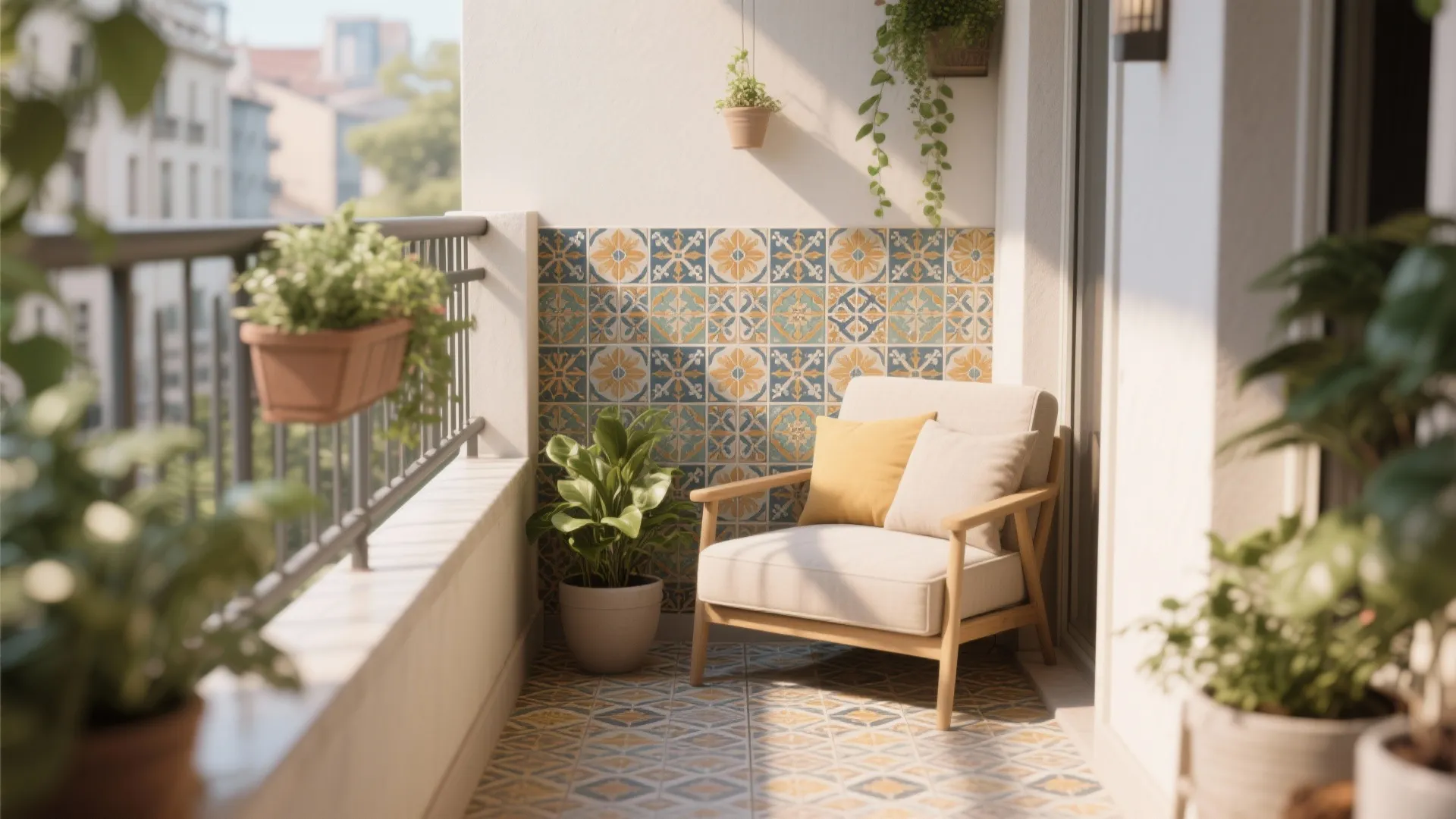 Patterned Ceramic for a Cozy Corner