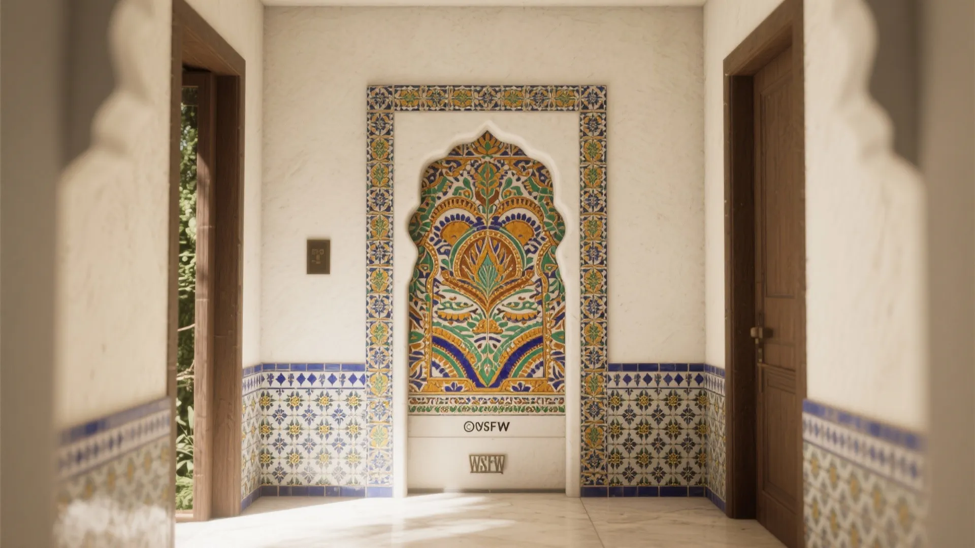 Patterned Ceramic Borders