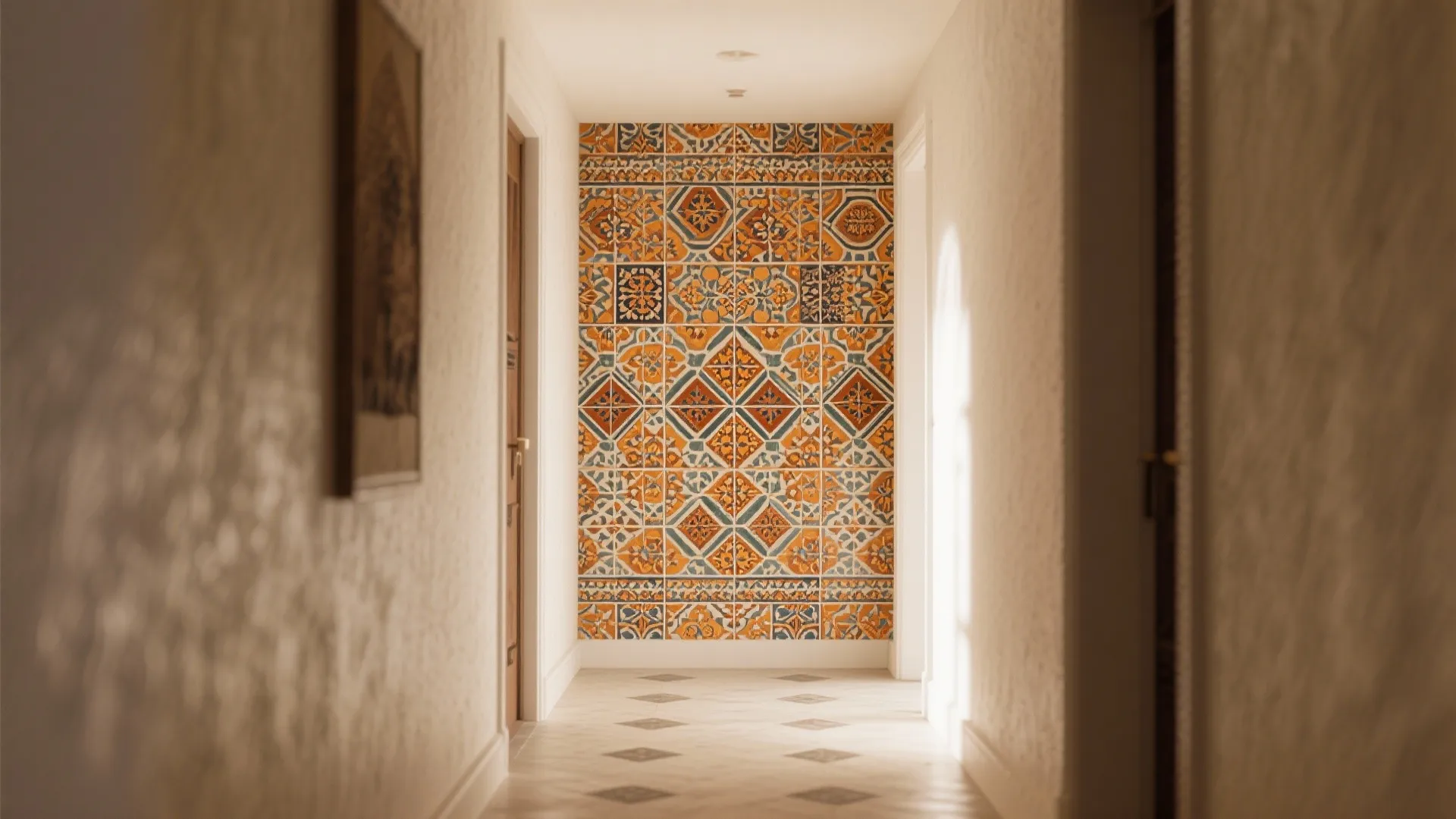 Patterned Ceramic Accent Walls