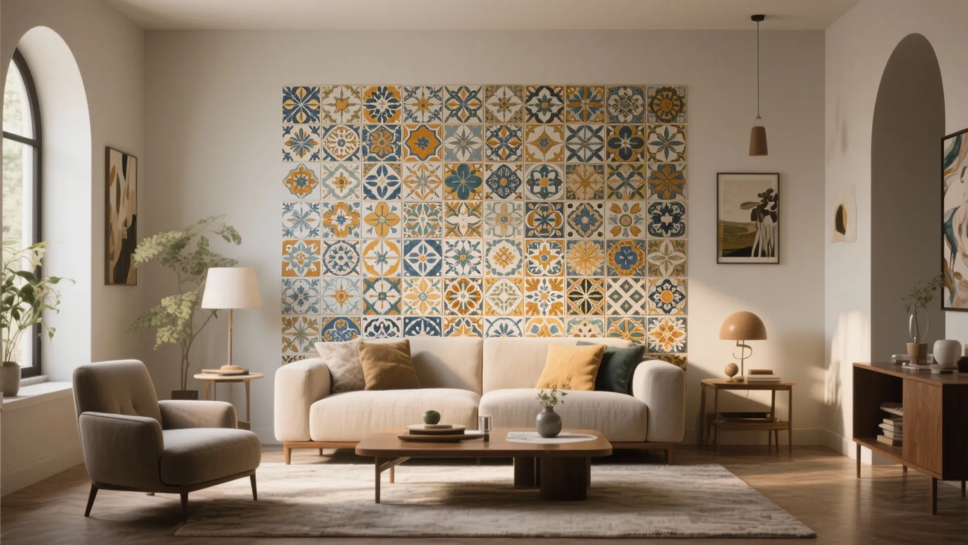 Patterned Ceramic Story Wall