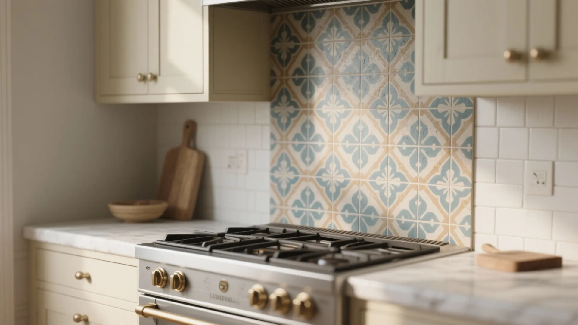 5. Patterned encaustic or porcelain tiles
