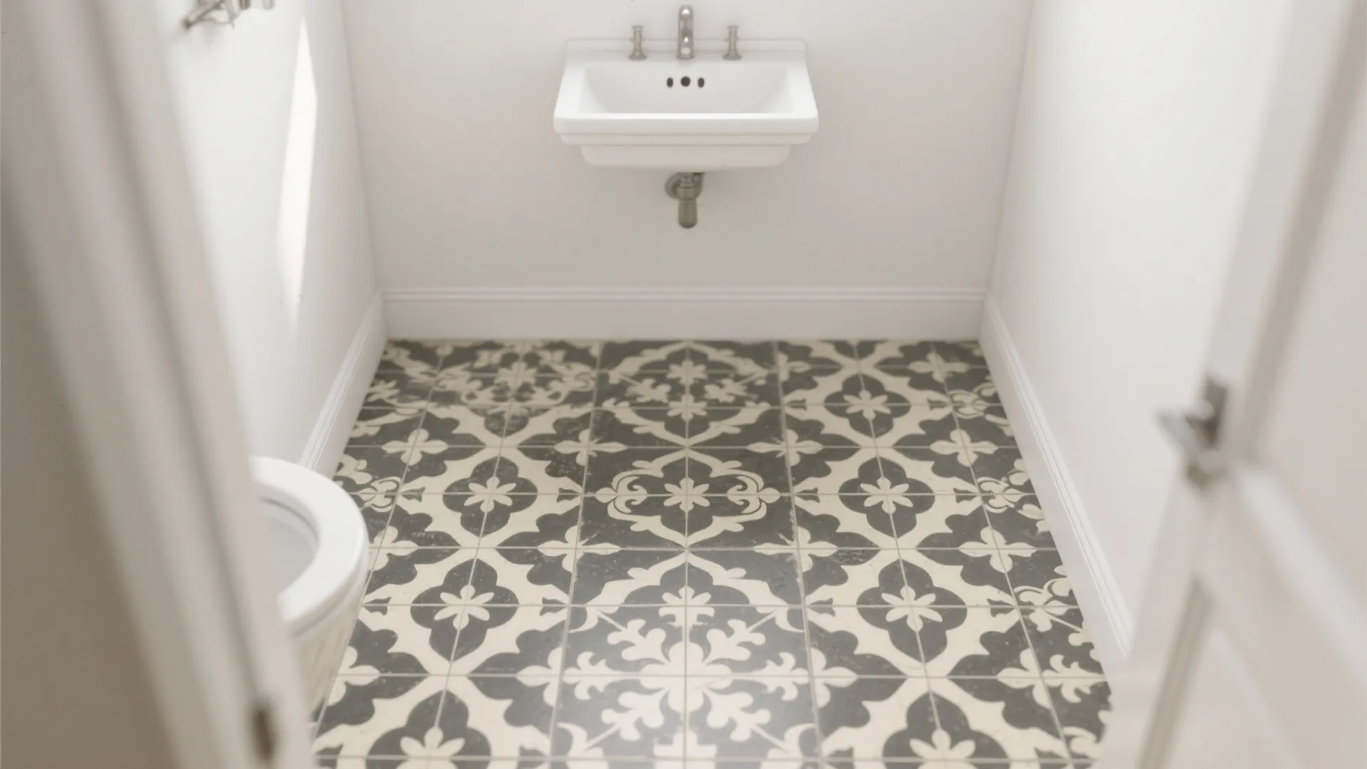 2) Patterned Encaustic-Look Tiles to Add Personality
