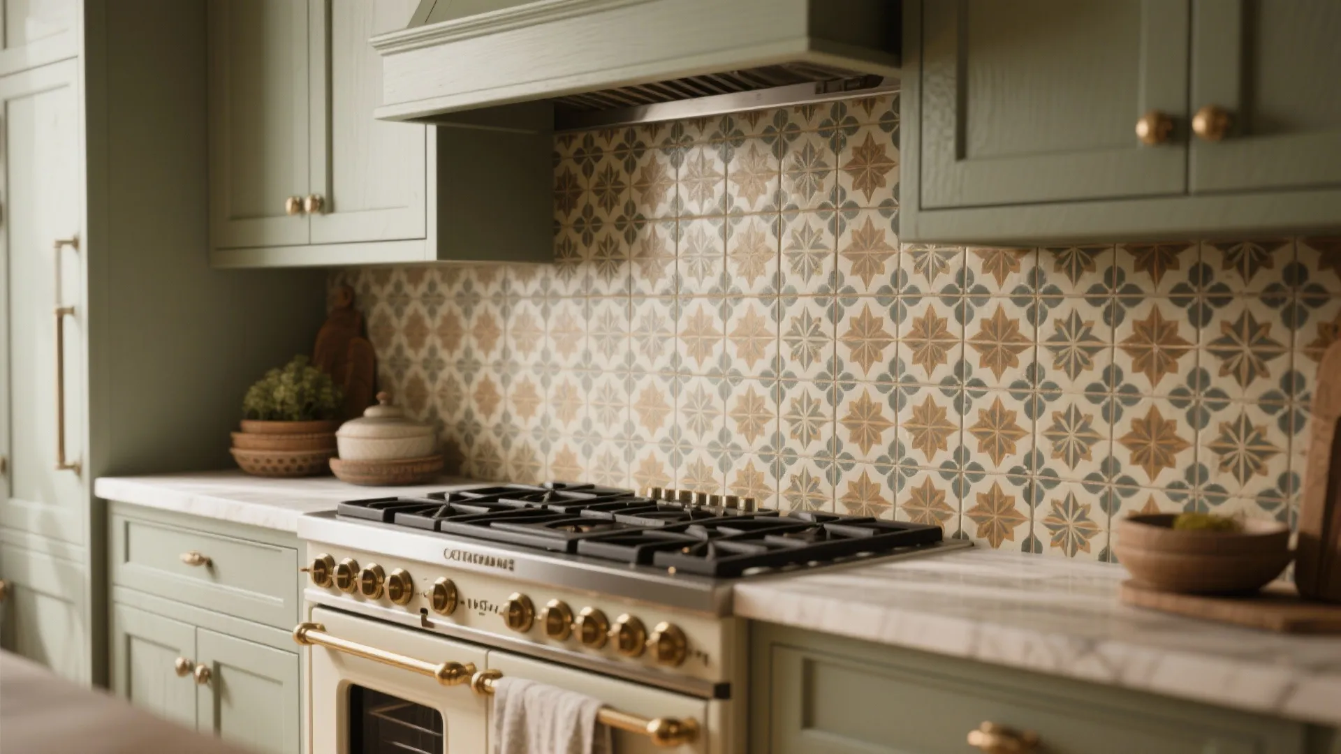 3. Patterned ceramic or encaustic tile