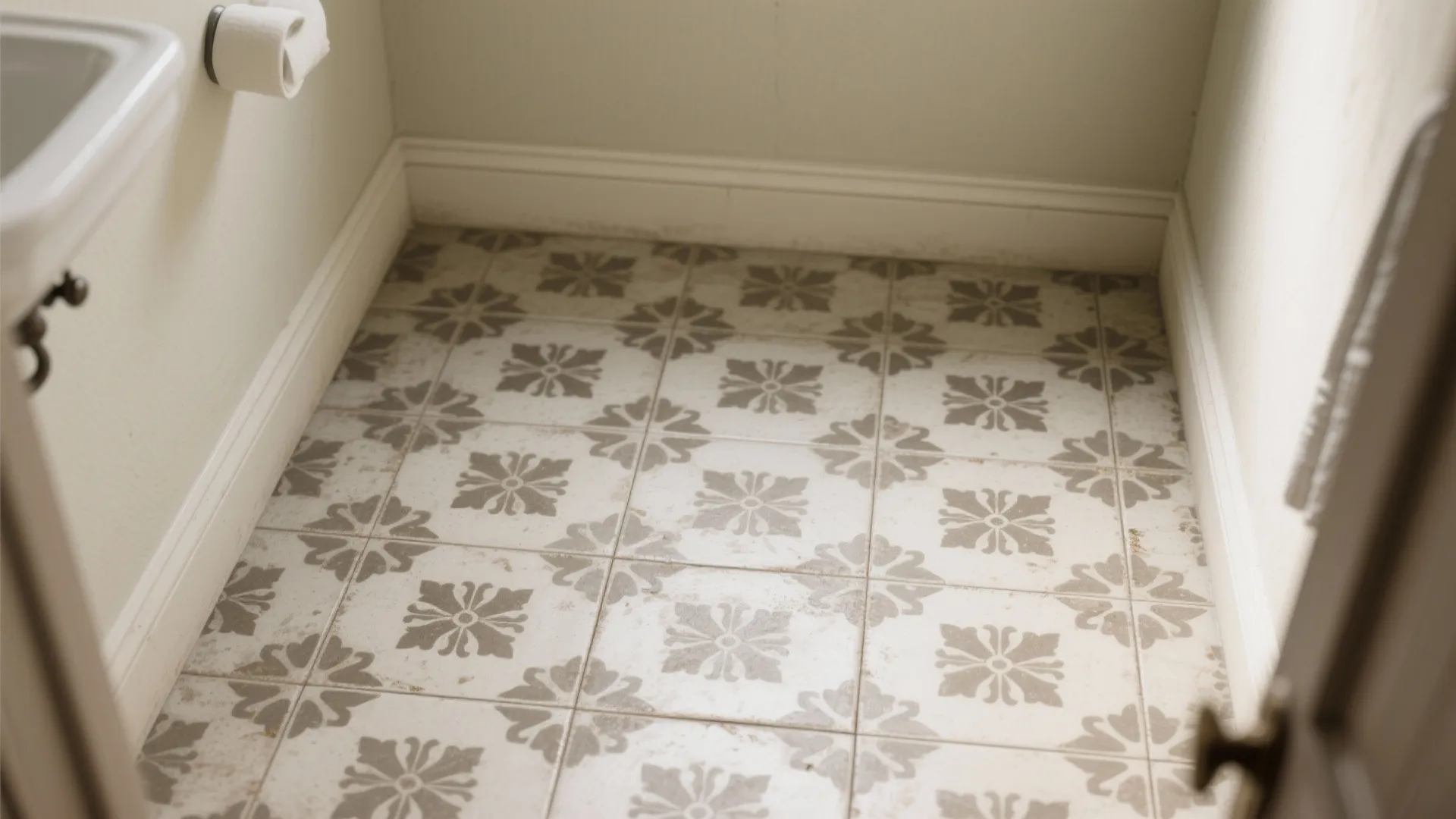 5. Patterned Floor Tiles or Painted Floors