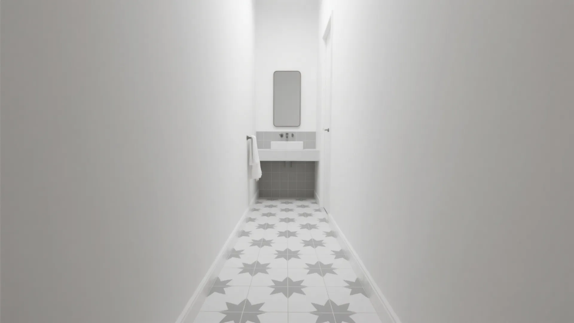 Patterned Floor Tiles that Anchor and Guide