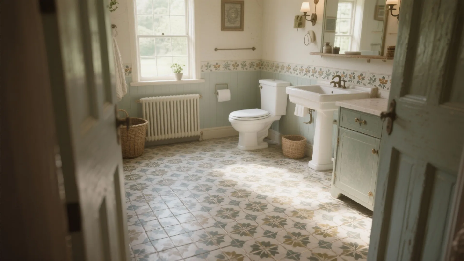 8. Patterned Floor Tiles