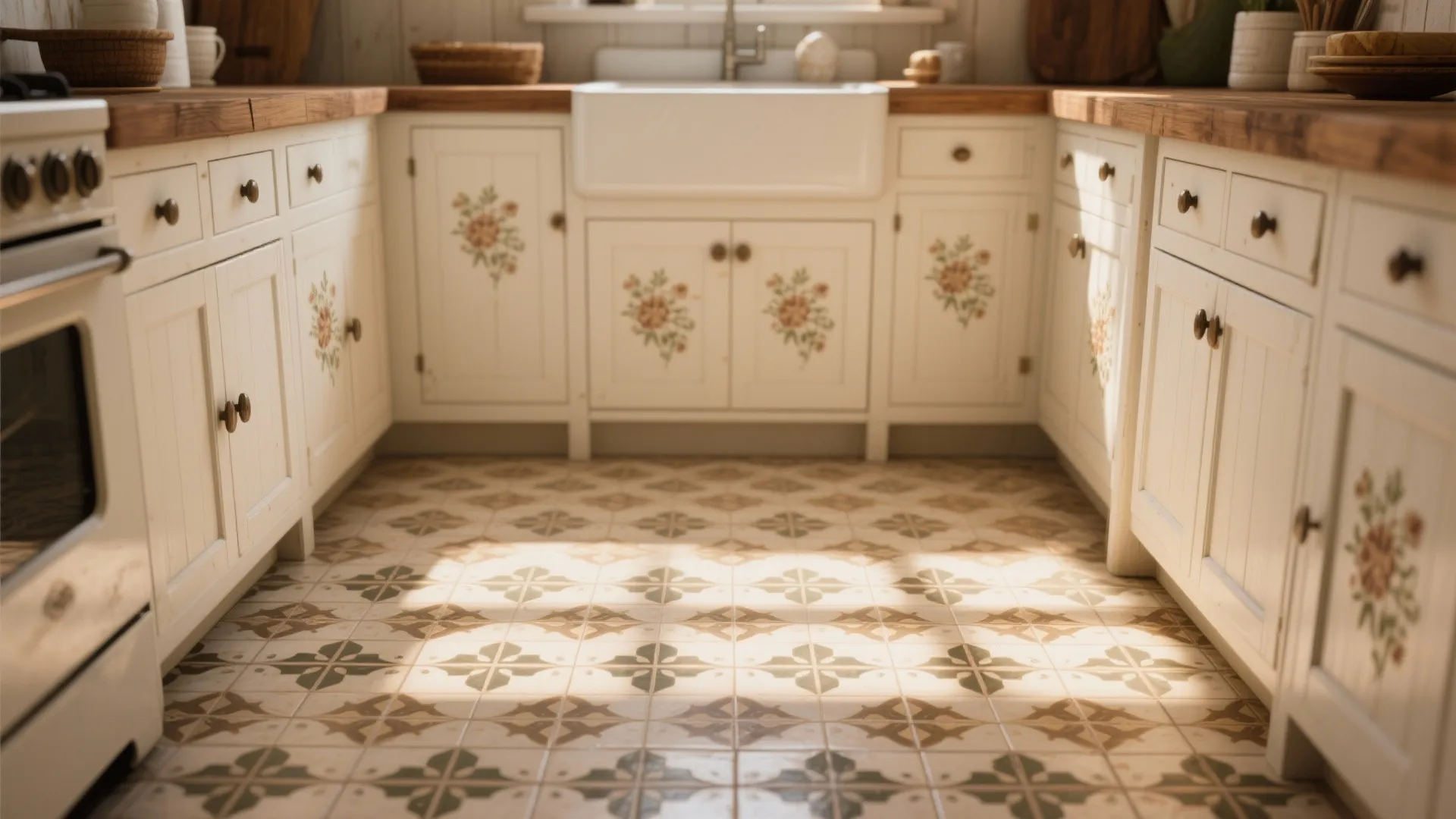 5. Patterned Floor Tiles