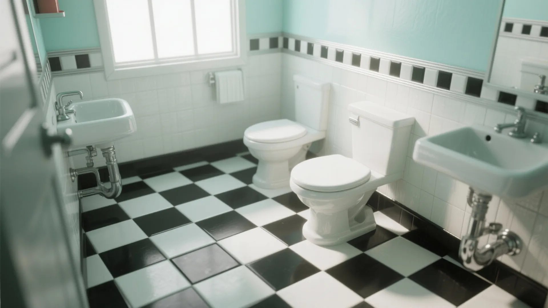 1. Patterned Floor Tiles