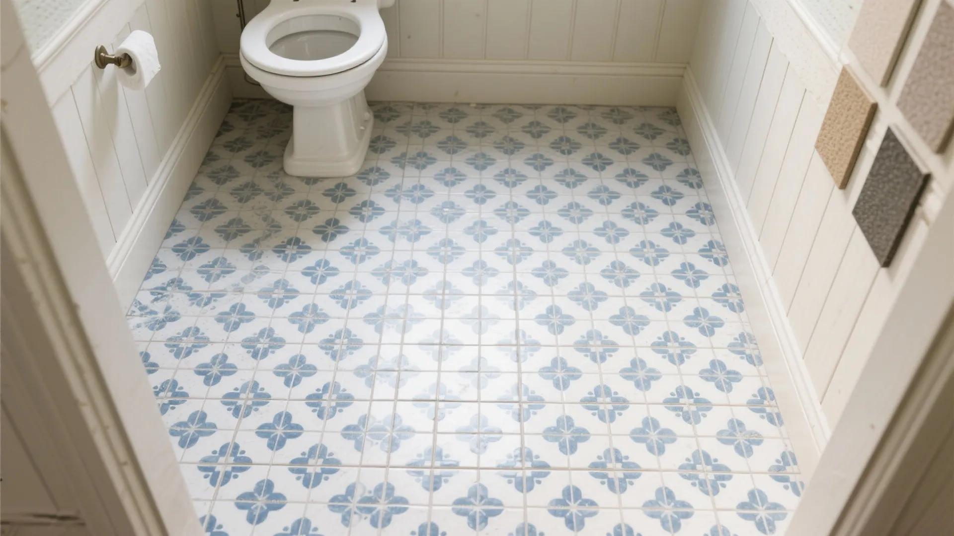 4. Patterned floor tiles for character