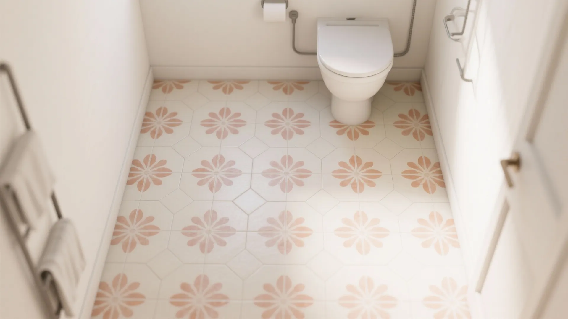 2. Patterned Floor, Quiet Walls
