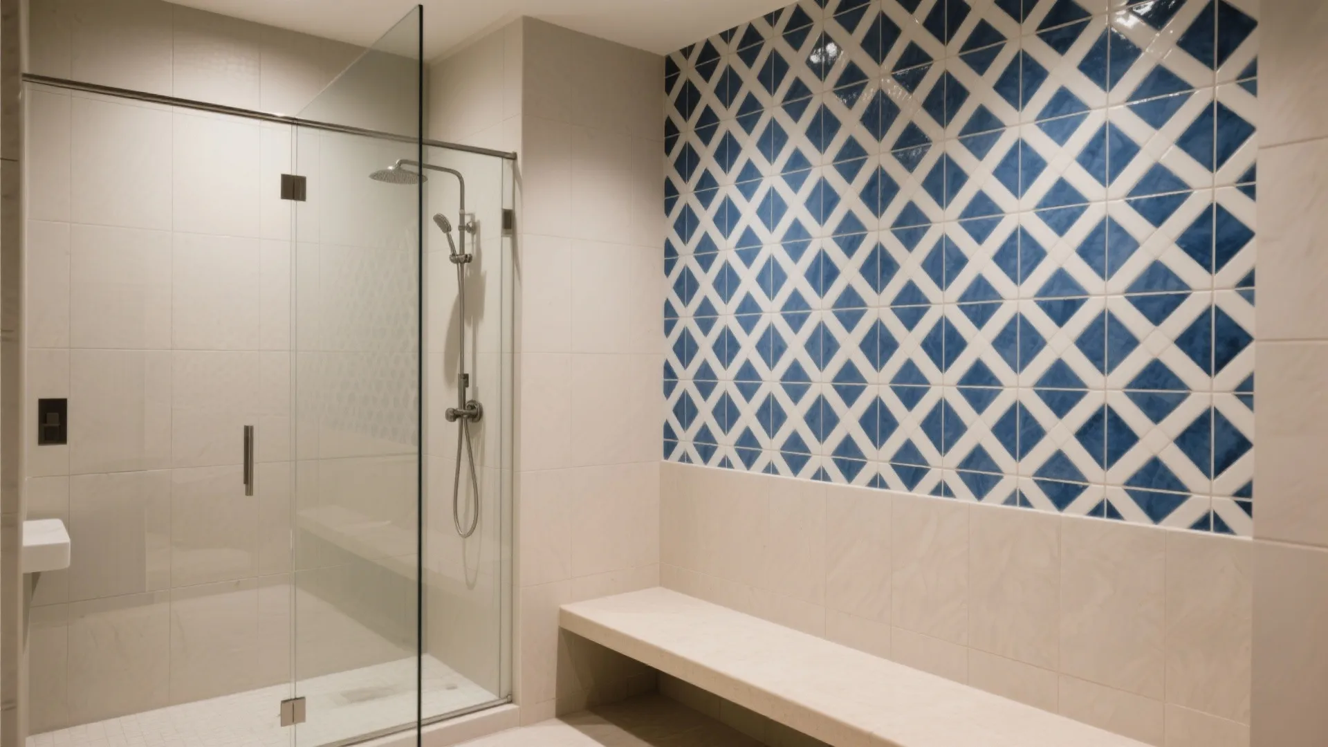 2. Bold tile pattern as a focal point