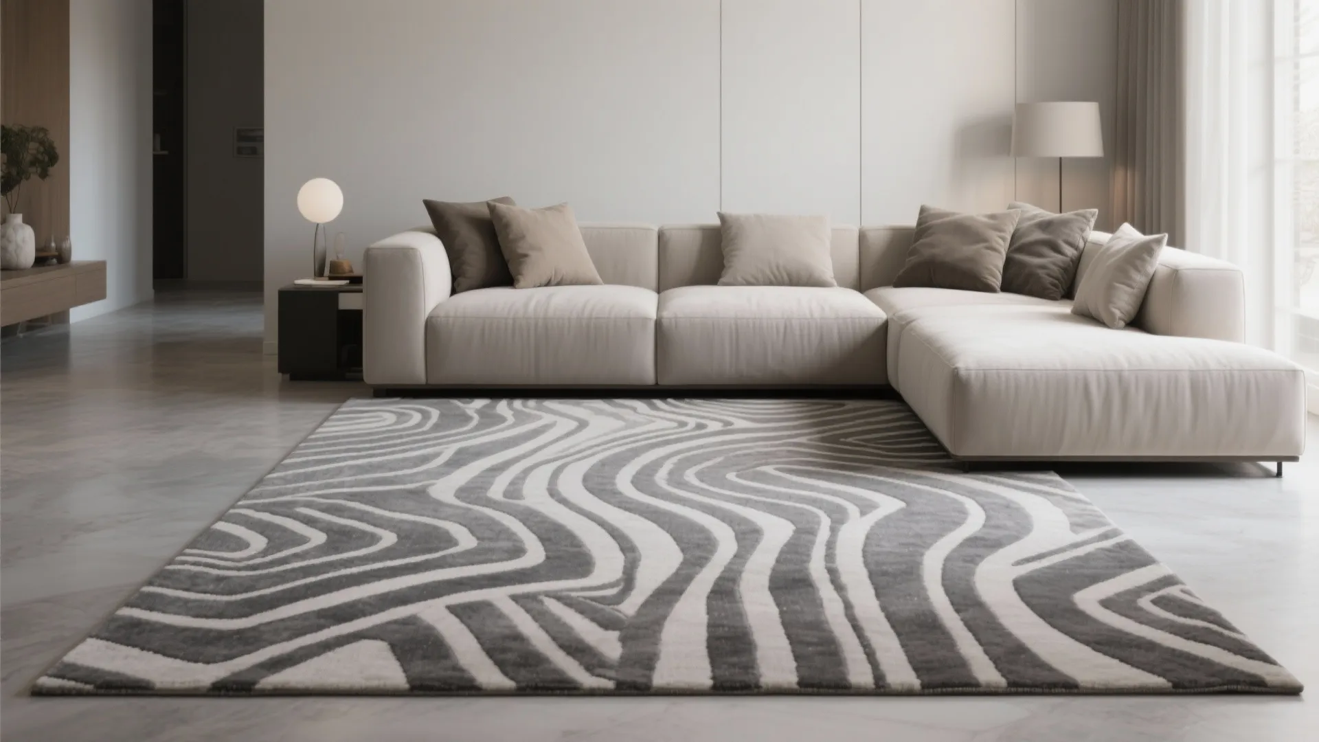 3. Patterned Grey for Visual Interest Without Loud Color