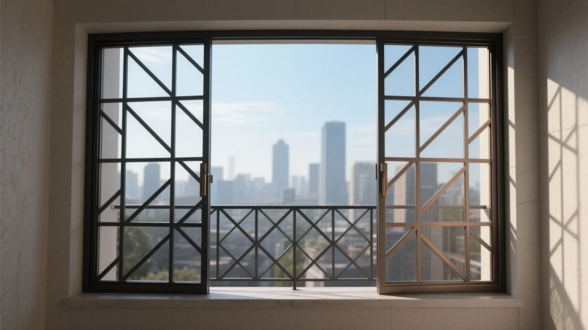 Idea 2: Patterned grills that frame the skyline