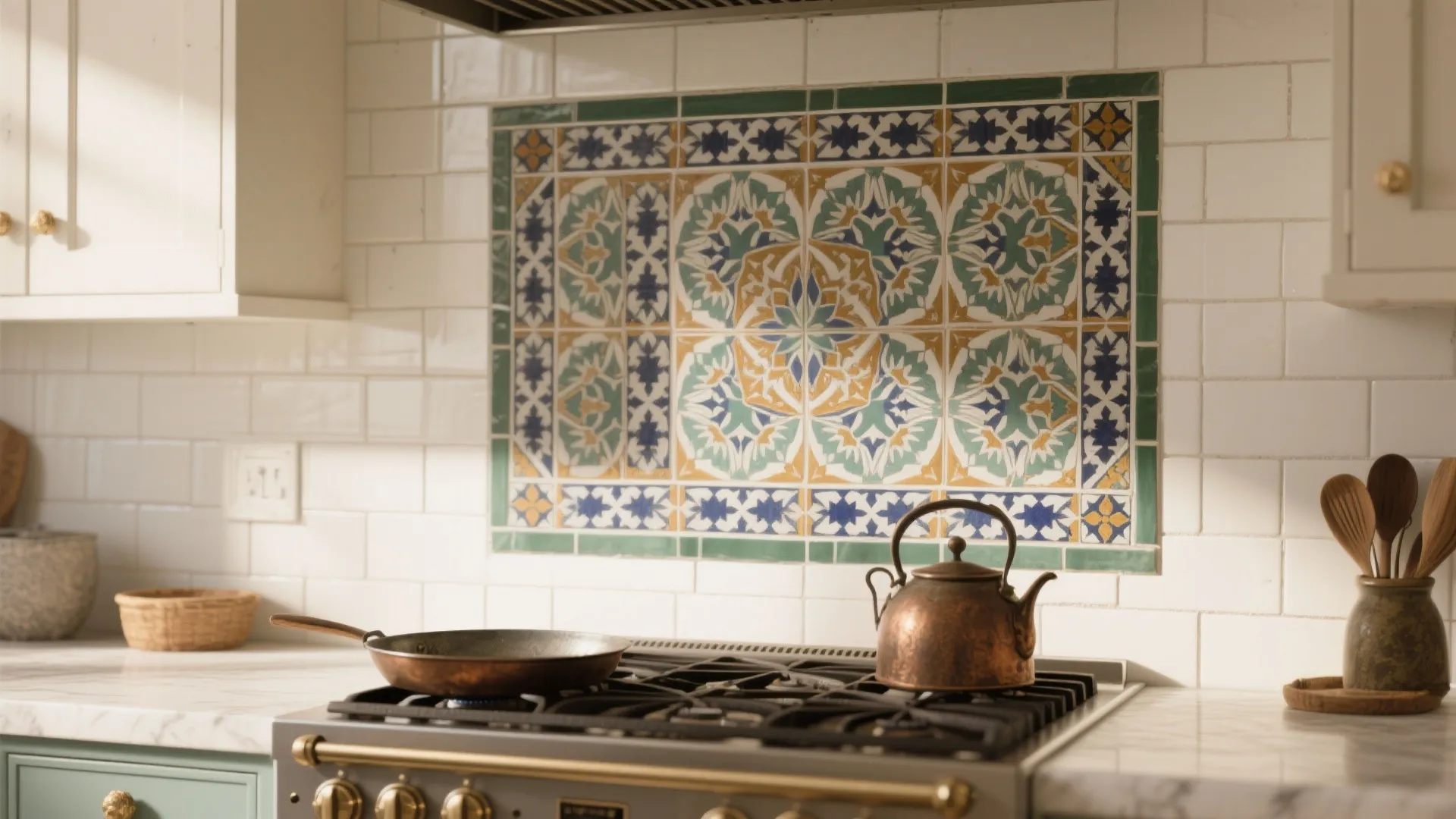 4. Patterned Insert with White Field Tile