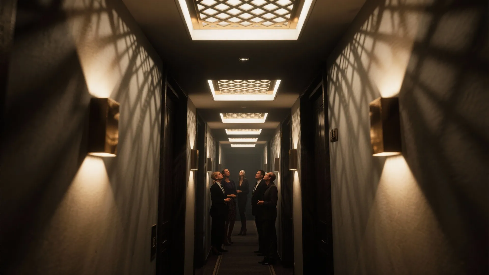 3. Patterned metal inserts for bold shadows