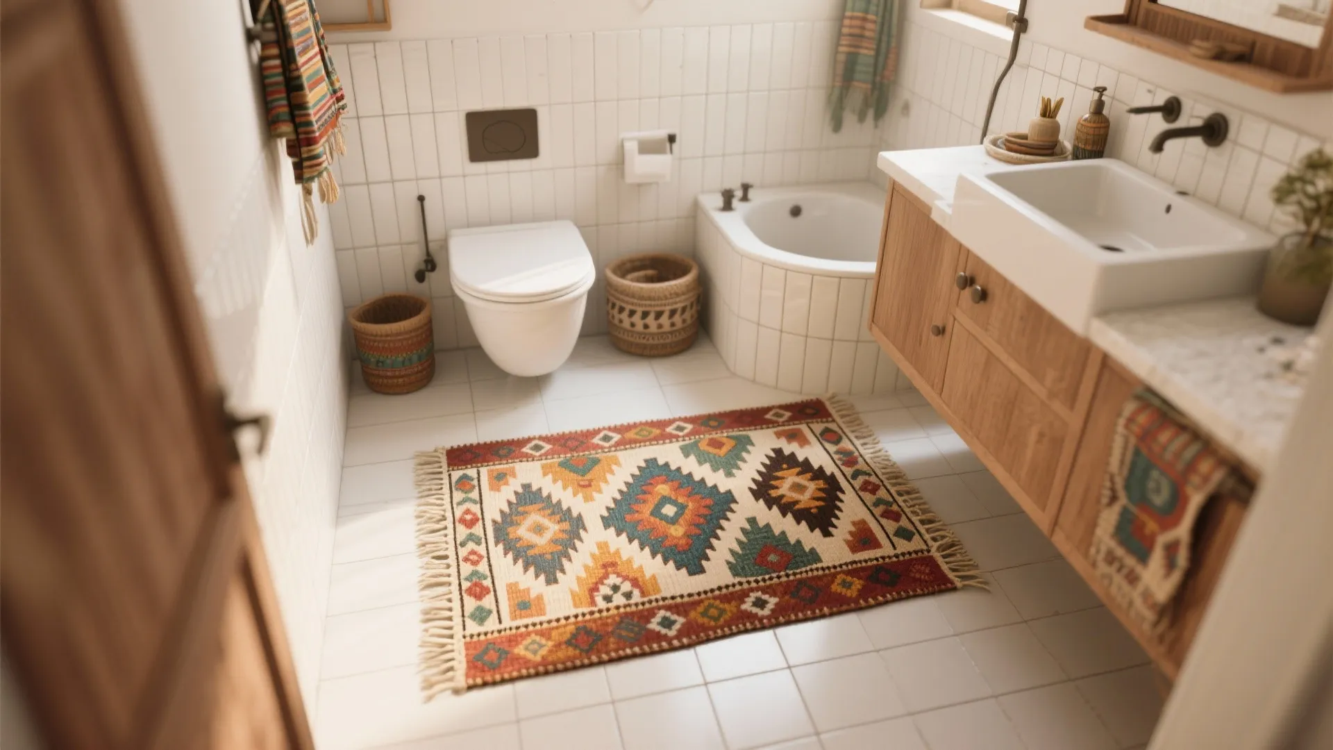 4. Patterned Kilim Rugs