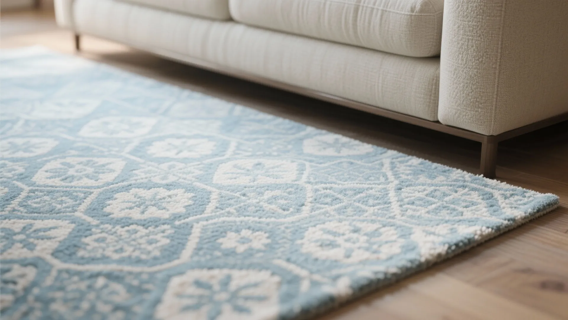 2. Patterned Light Blue with Subtle Motifs