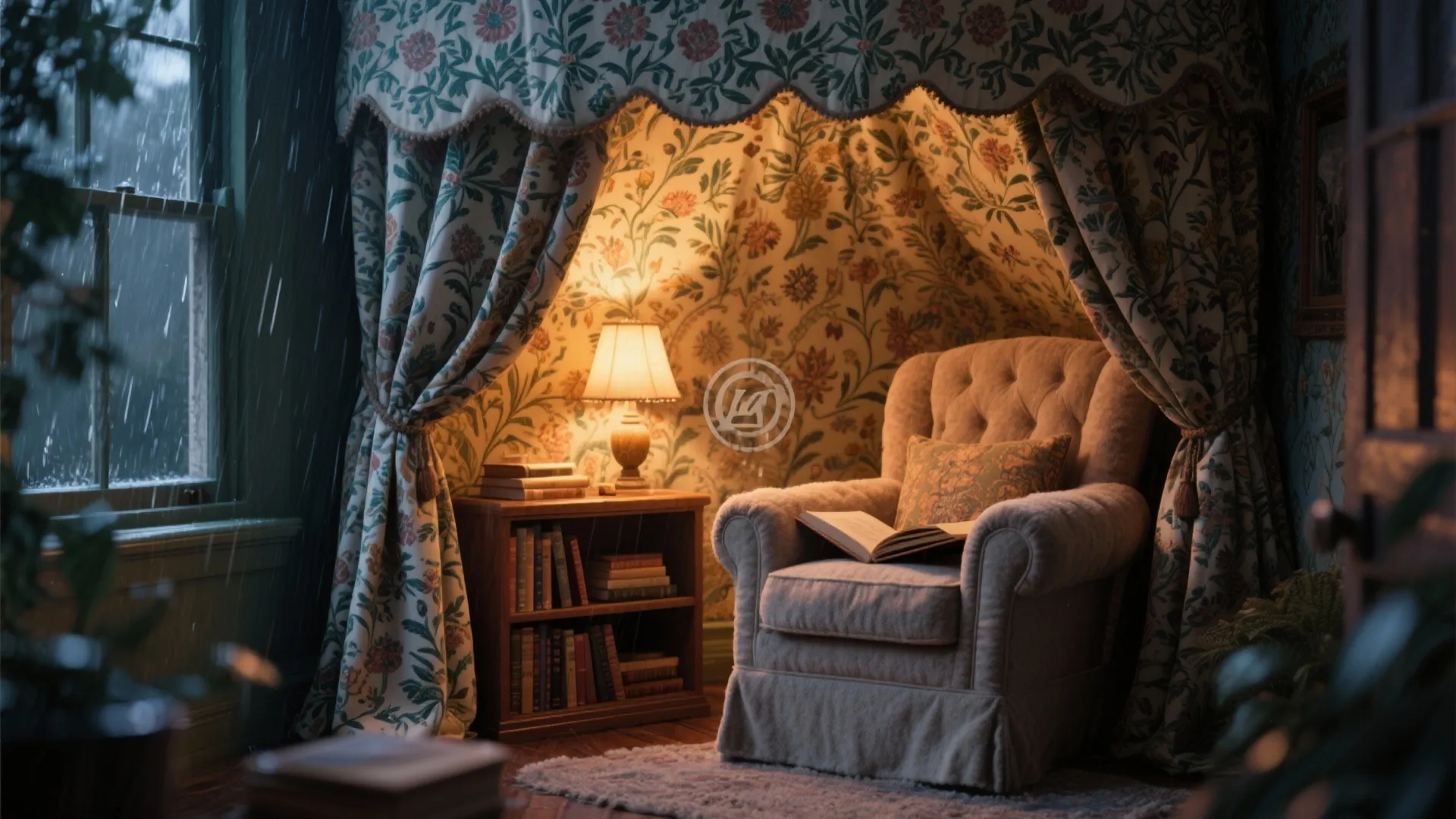 5. Cozy Reading Nooks Under Patterned Canopies