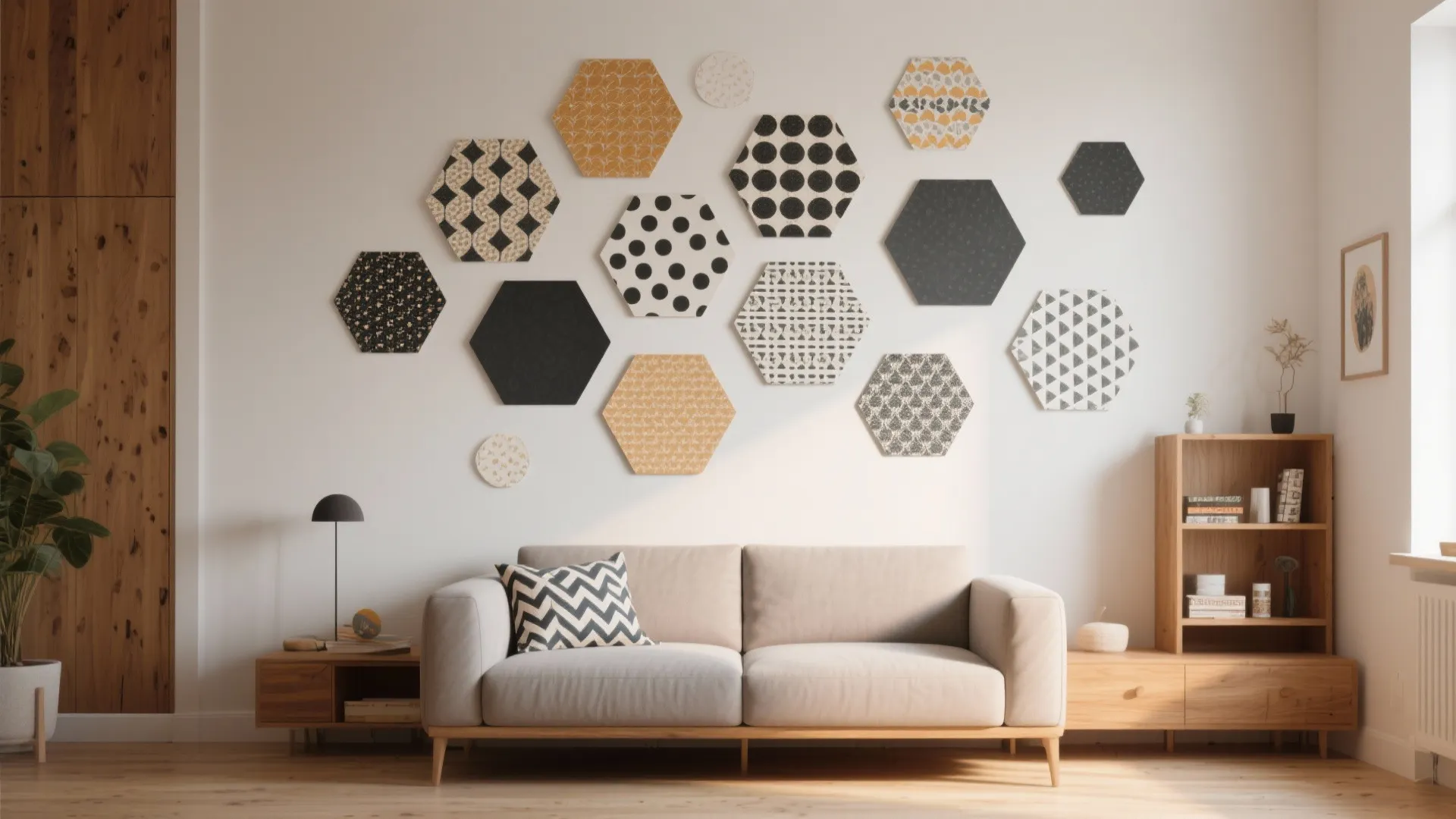 5. Patterned Paper Accent Shapes