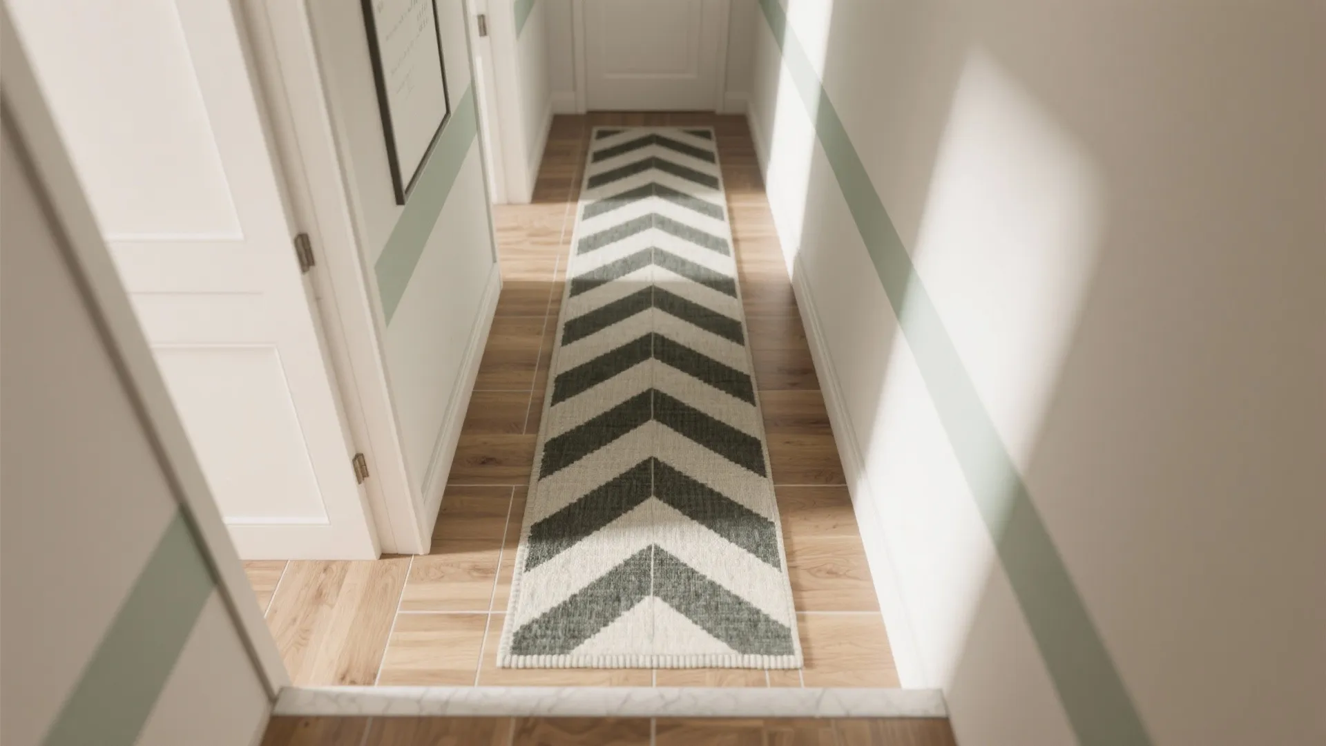 Idea 2: Pattern a path with a runner or tile