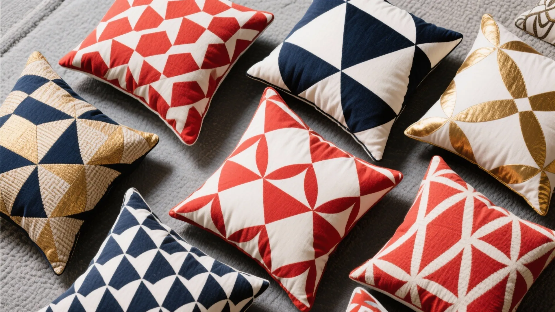 4. Pattern Play on Pillows
