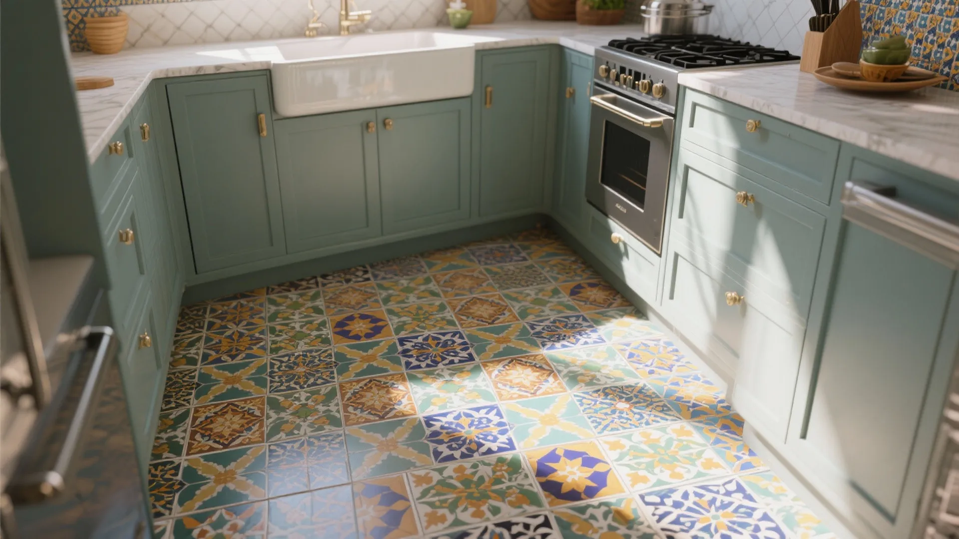 Tip 5: Patterned Porcelain Tiles