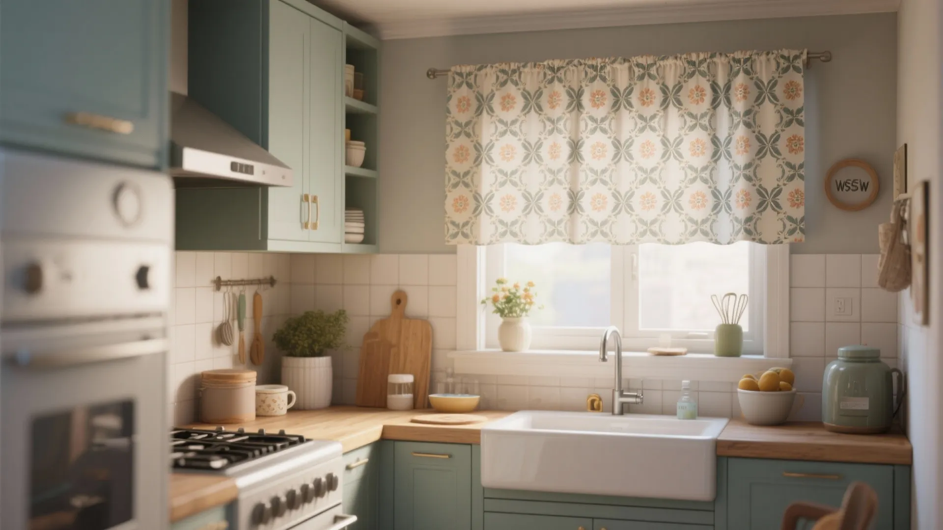 10. Patterned Roman Shades