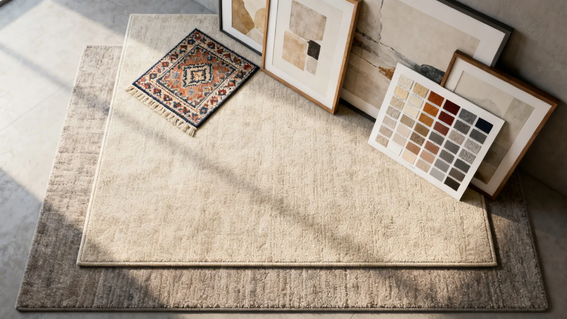 5. Patterned Rugs and Art for Visual Interest