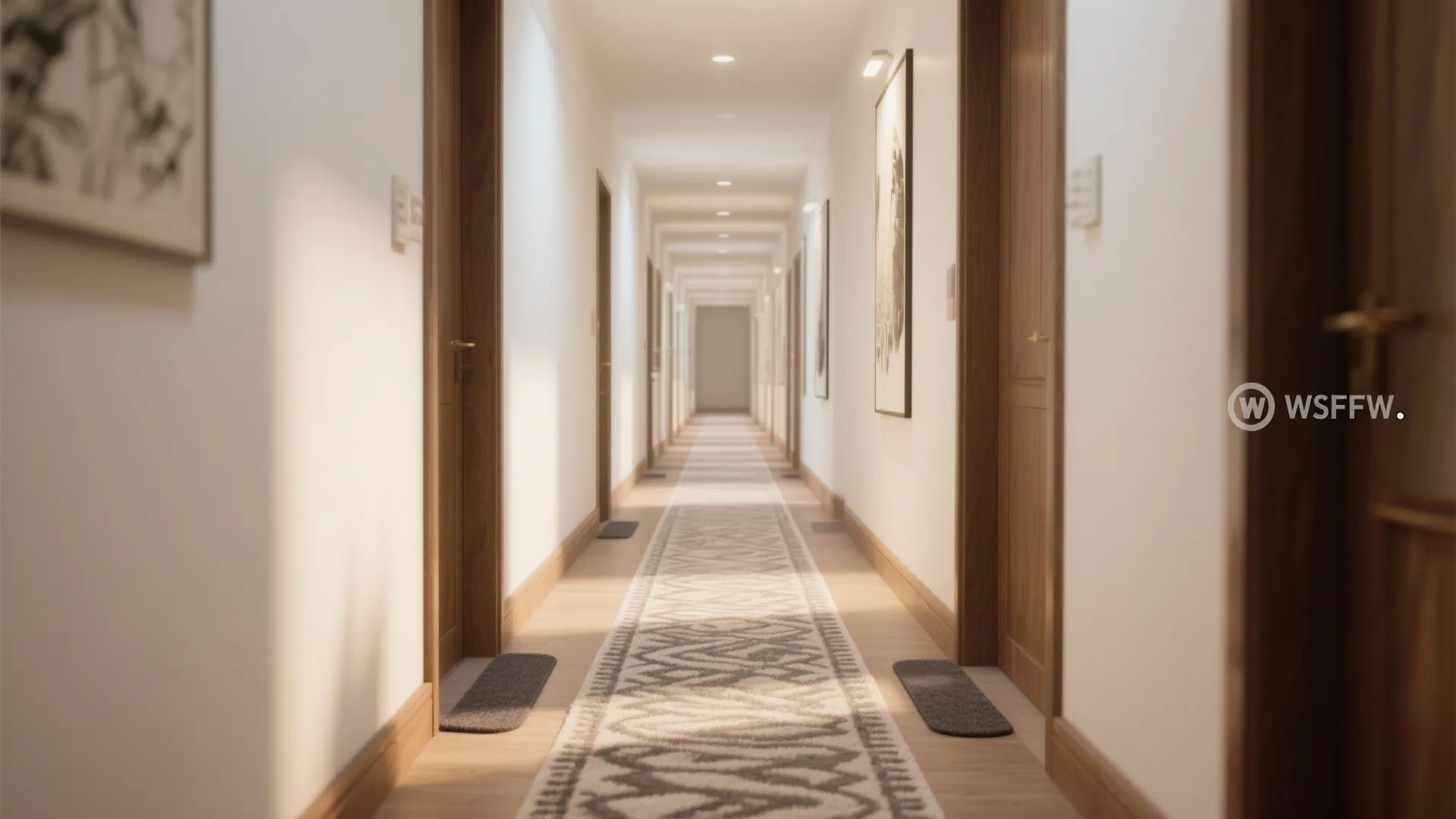 Patterned runners and acoustic control