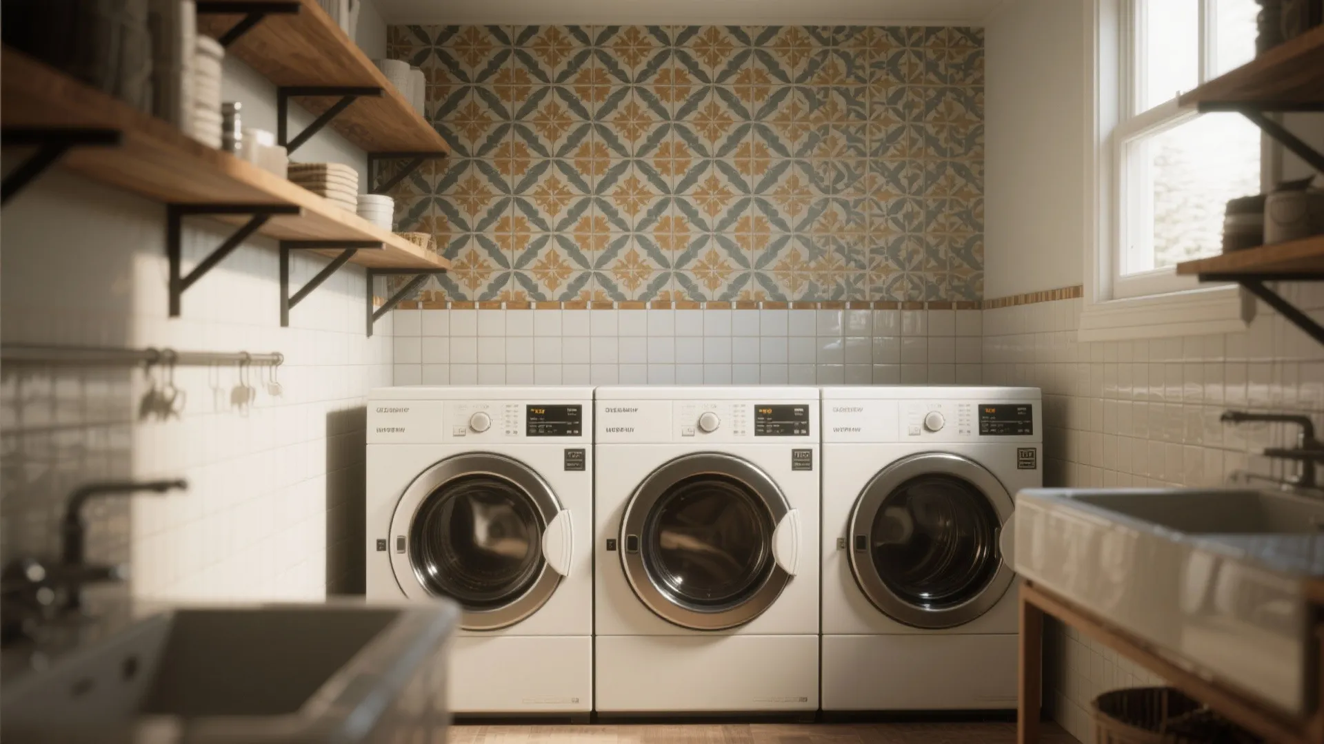 1. Patterned or Geometric Tile