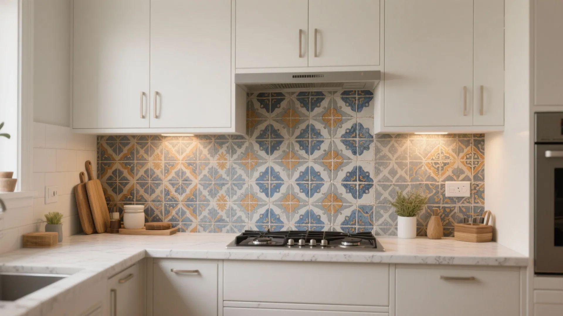 3. Patterned or encaustic tiles — personality in a small package