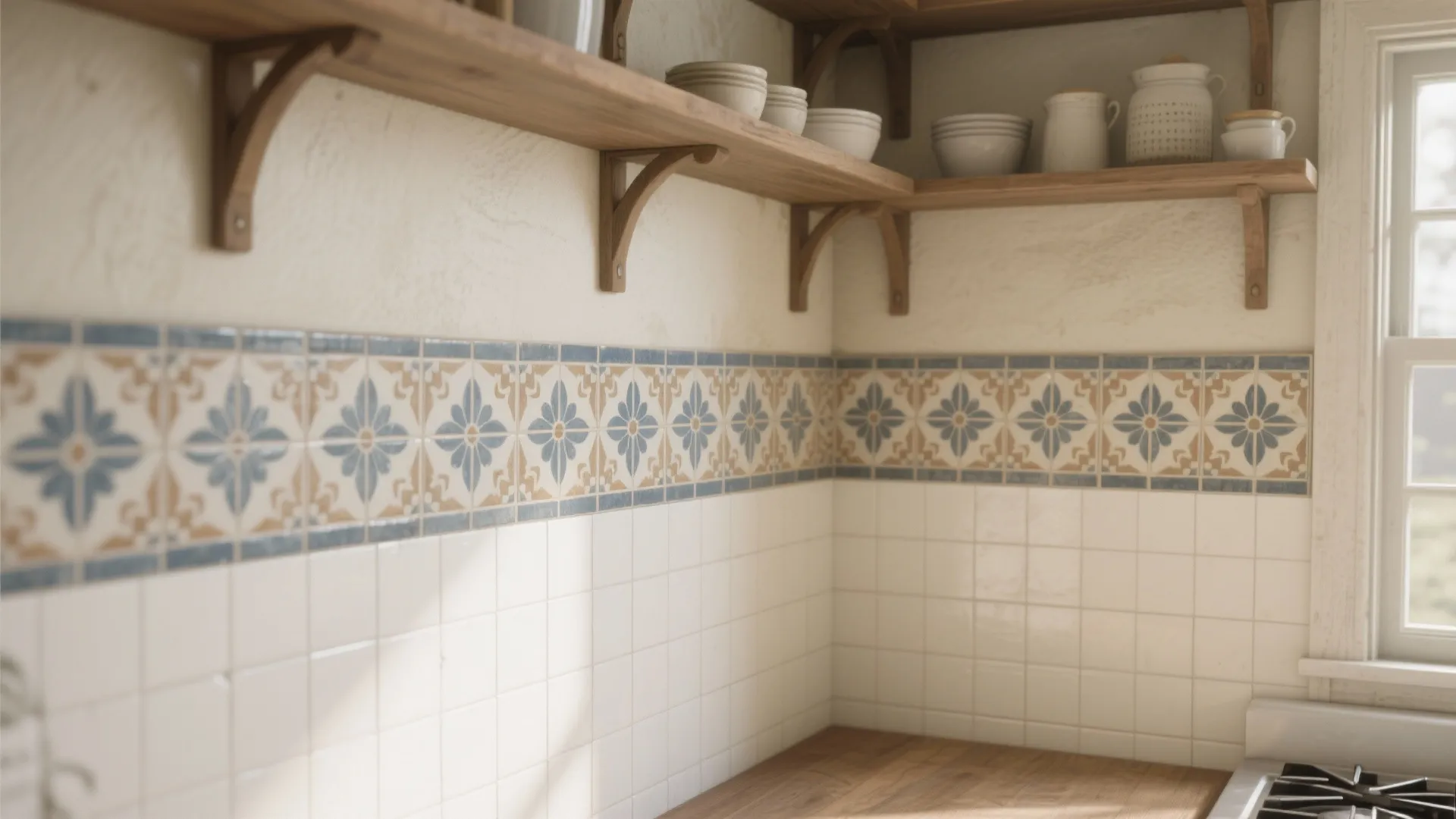 3. Patterned Ceramic Tile for a Statement Strip