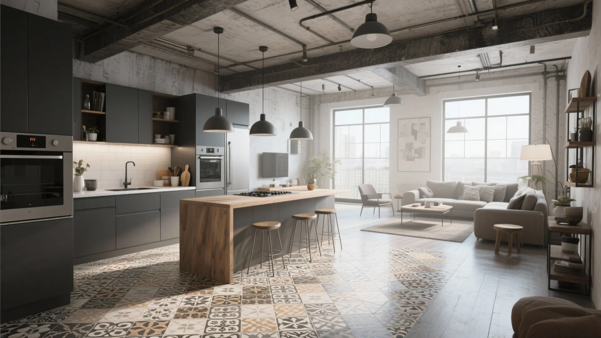 2. Patterned Ceramic Tiles