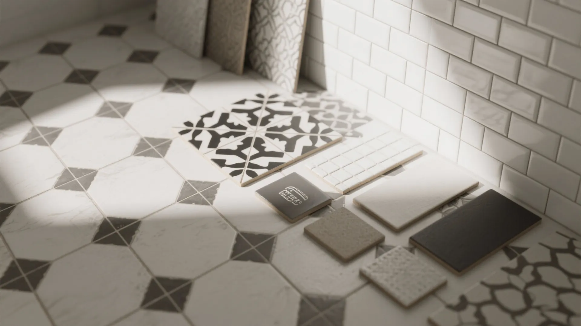 2. Patterned floor tiles — bold, but budgetable