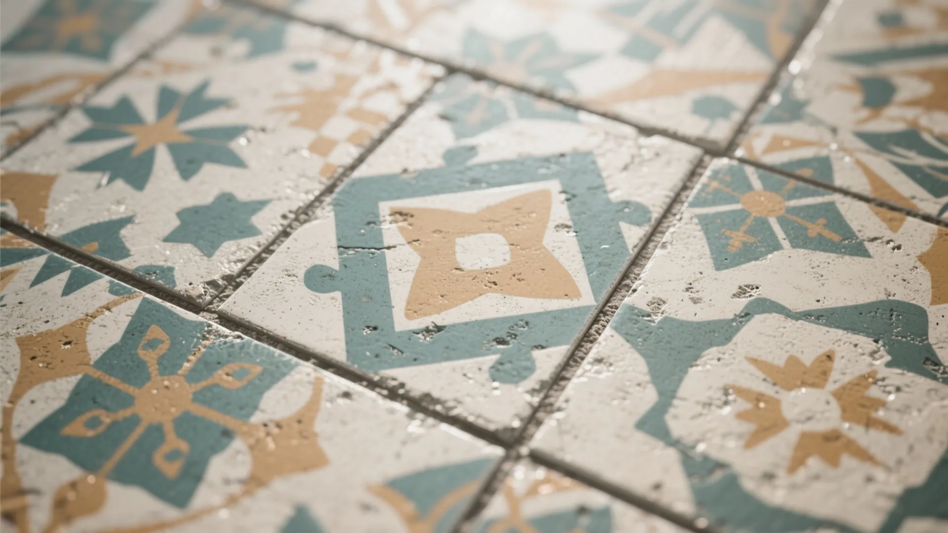 4. Patterned cement or encaustic tiles